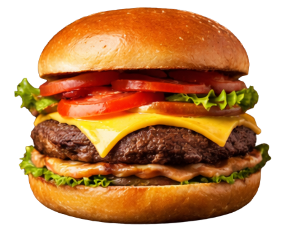 Hamburguesa Clásica de la carta de "La Llama Burger" de Argentina