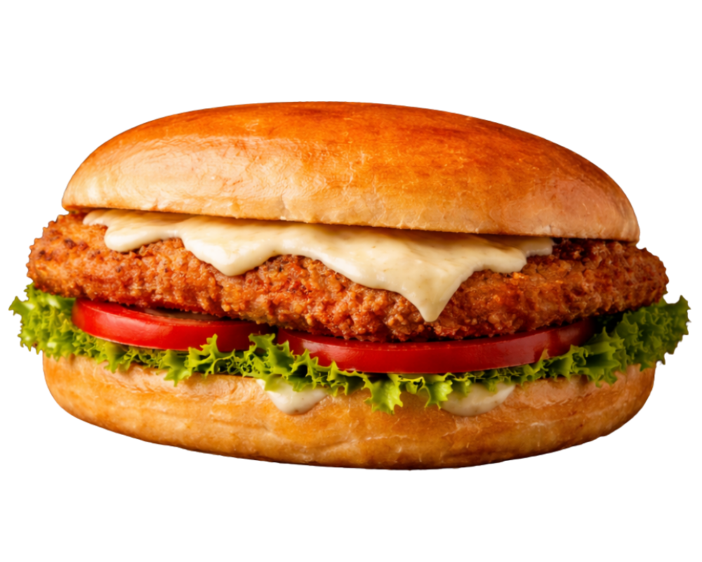 Hamburguesa Milanesa de la carta de "La Llama Burger" de Argentina