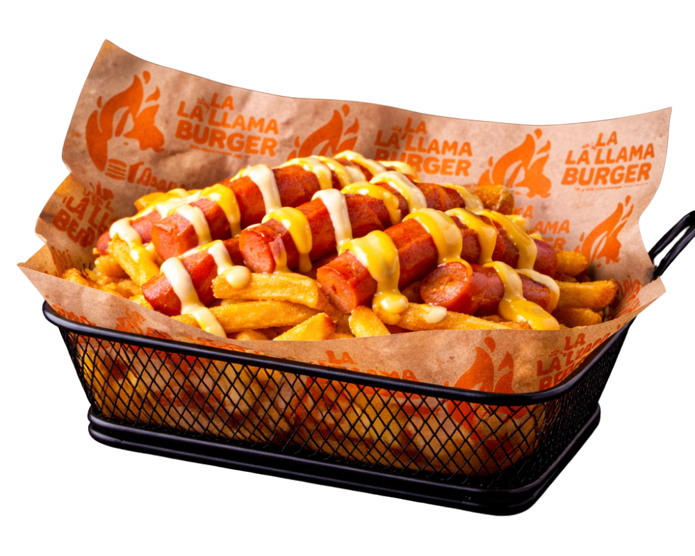 Saclhipapas de la carta "La Llama Burger" de Argentina